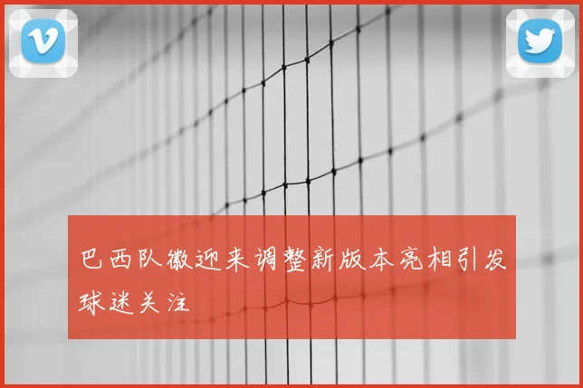 巴西队徽迎来调整新版本亮相引发球迷关注